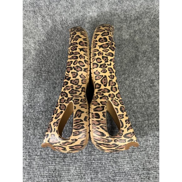 Crocs Women's 11W Leopard Print Flats Slip-On Comfort Shoes Casual - Picture 8 of 16